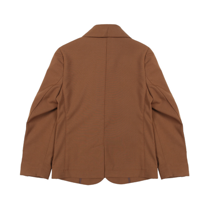 Boy 2 Buttons Jacket - Brown