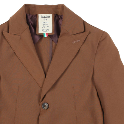 Boy 2 Buttons Jacket - Brown