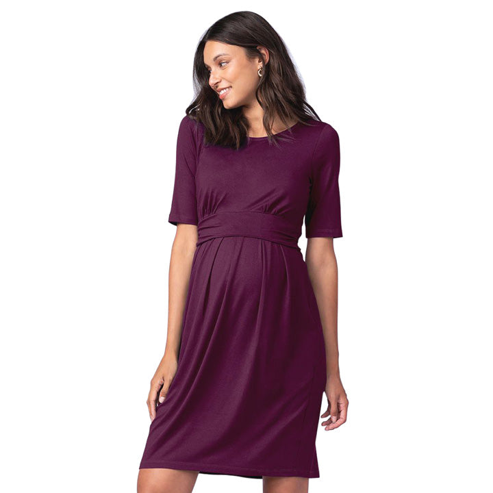 Peachey SS : Nursing Pleat Detail Dress