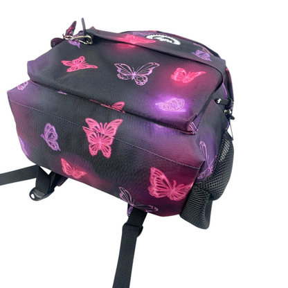 Pink &amp; Purple Glow Butterfly Iconic Backpack