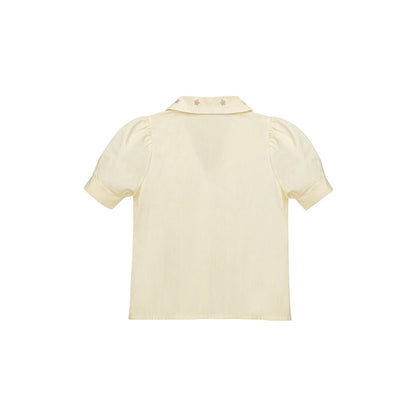 Puff Sleeve Blouse Saar Bleached Sand