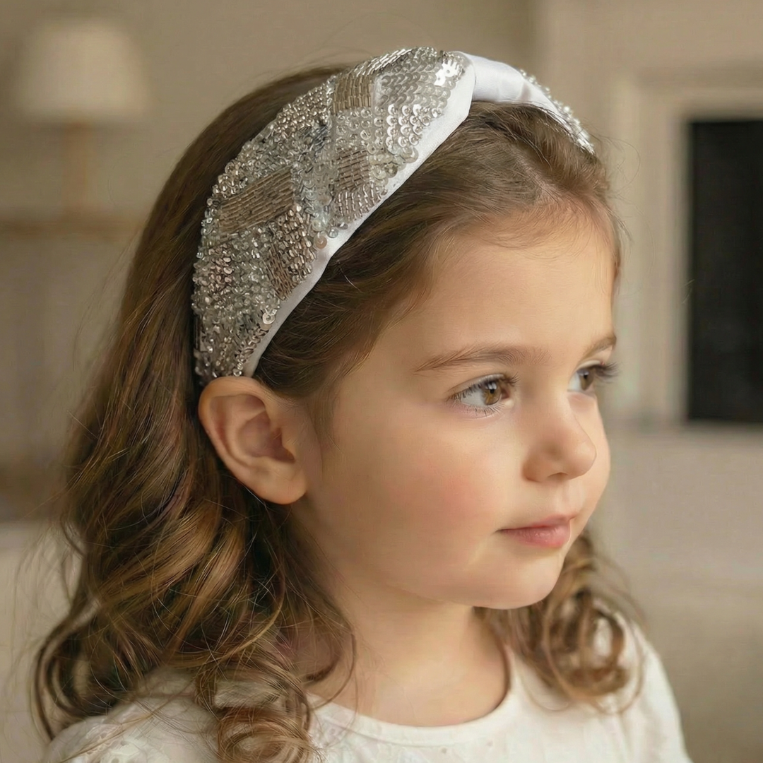 Silver Bloom Headband