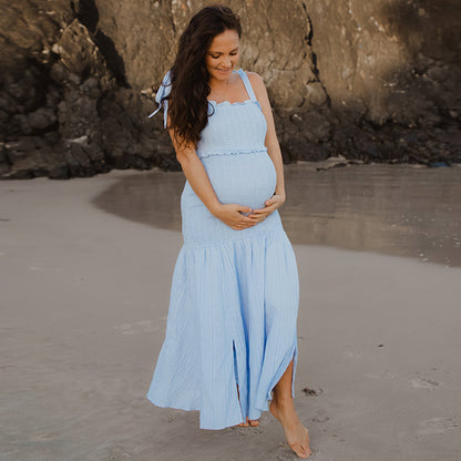 Skylar Shirred Maternity &amp; Nursing Dress