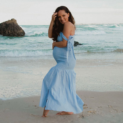 Skylar Shirred Maternity &amp; Nursing Dress