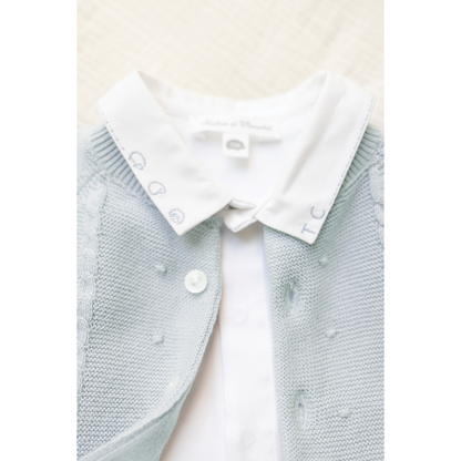 Baby Cardigan - Blue Grey