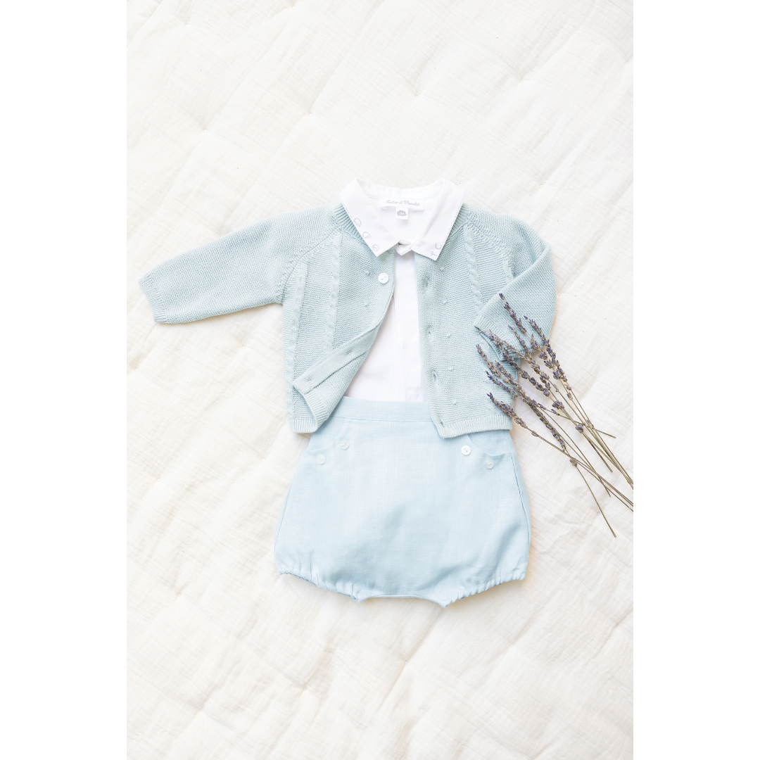 Baby Cardigan - Blue Grey