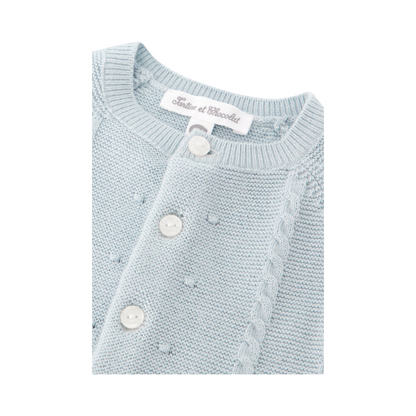 Baby Cardigan - Blue Grey