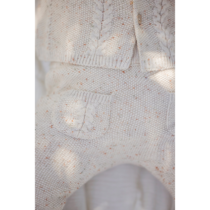 100% Cotton Knit Beige Baby Set