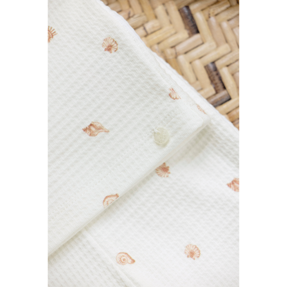 Ecru Baby Shell Pajama Set