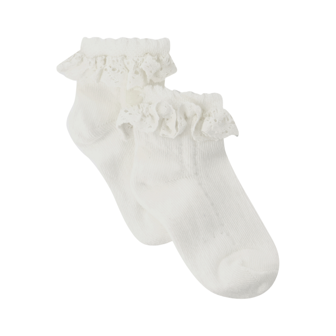 Baby Girl Socks - White