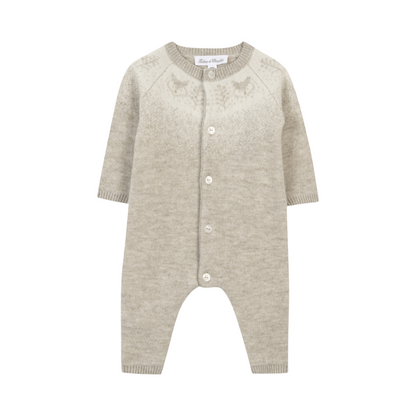 Wool Cashmere Onesie - Sand