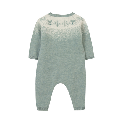 Wool Cashmere Onesie - Jade Green