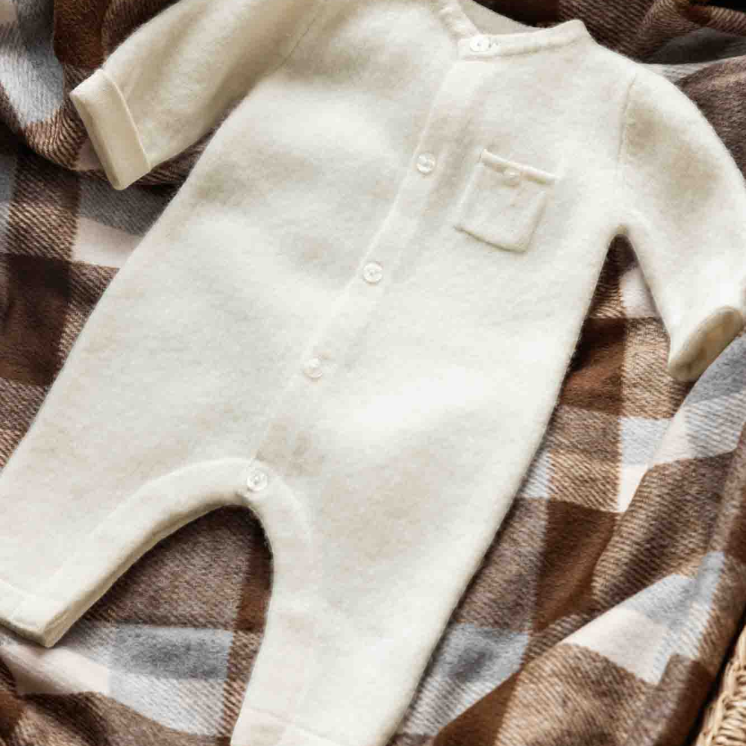 Cotton Wool Onesie - Ecru
