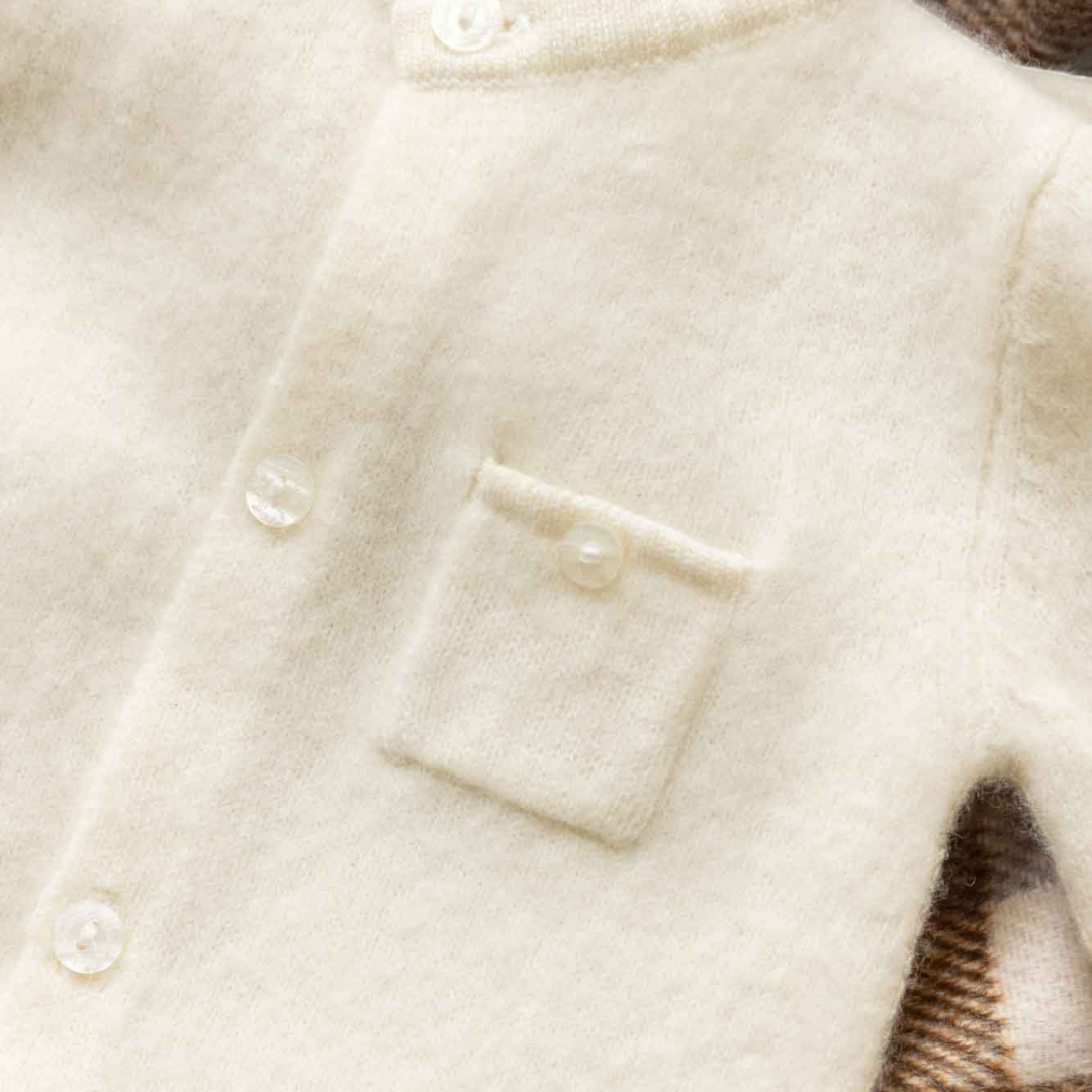 Cotton Wool Onesie - Ecru