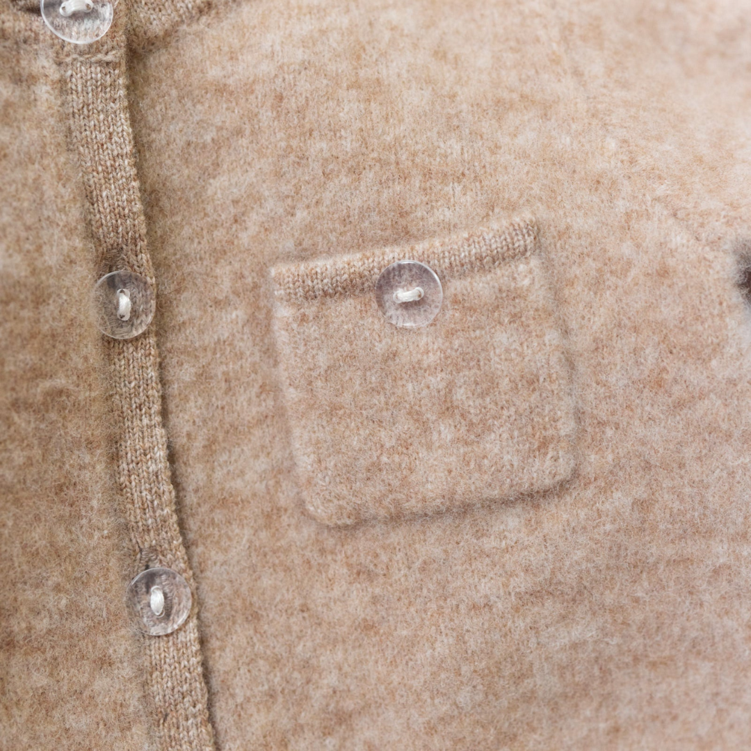 Cotton Wool Onesie - Camel