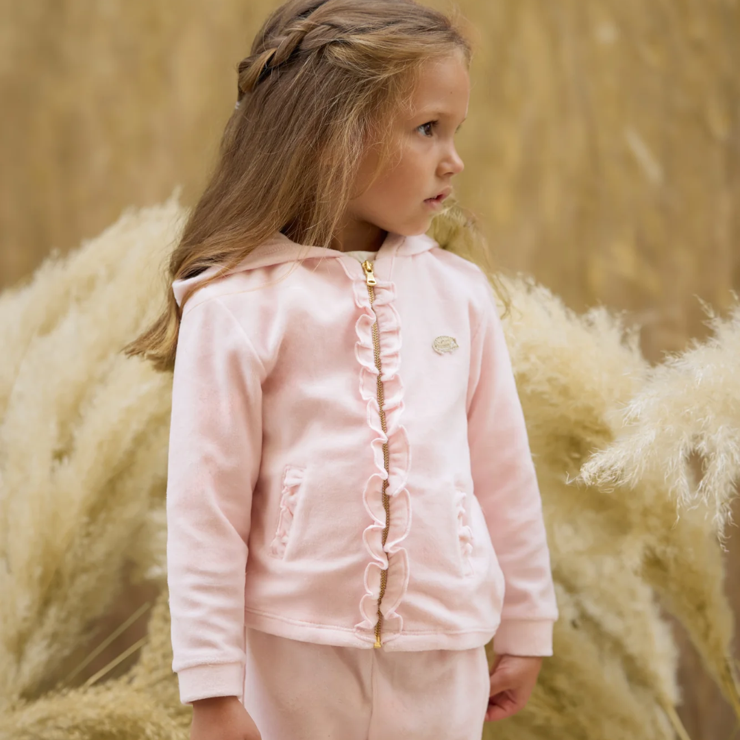 Pale Pink Girls Tracksuit