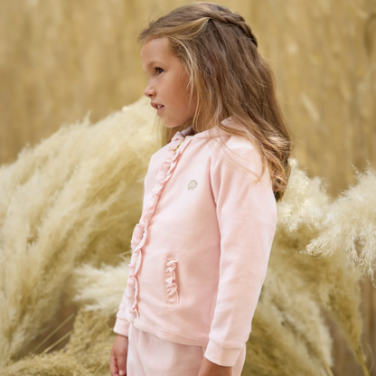 Pale Pink Girls Tracksuit
