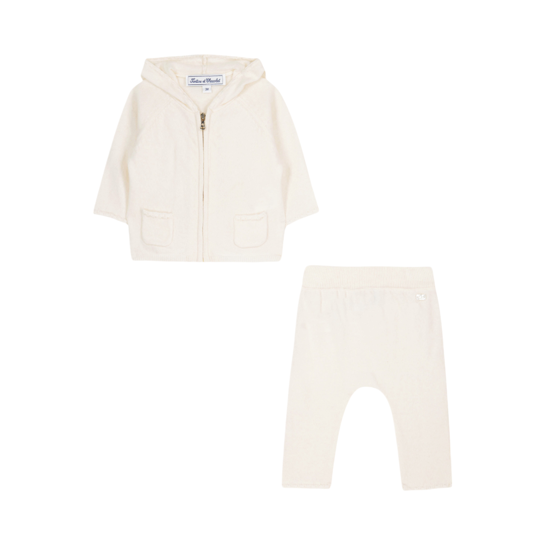 Wool Cashmere Tracksuit - White