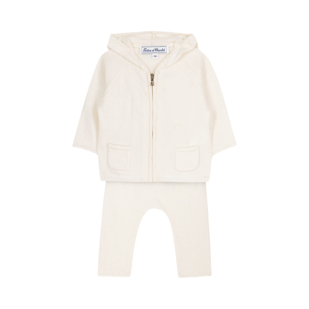 Wool Cashmere Tracksuit - White
