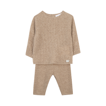 100% Cashmere Set - Beige