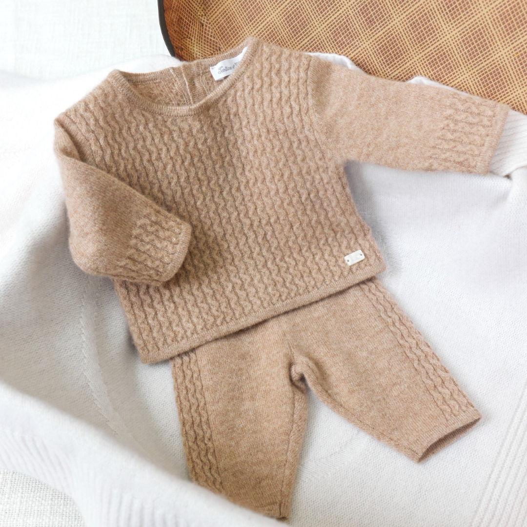 100% Cashmere Set - Beige