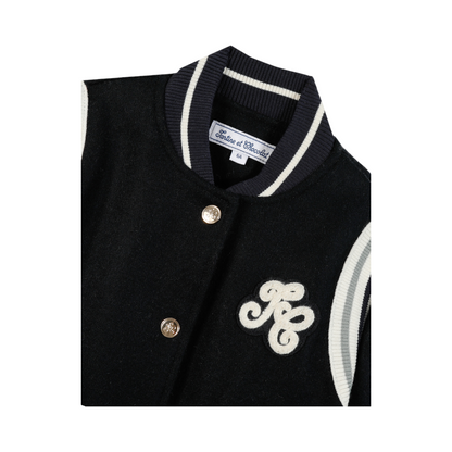 Unisex Navy Blue Bomber Jacket