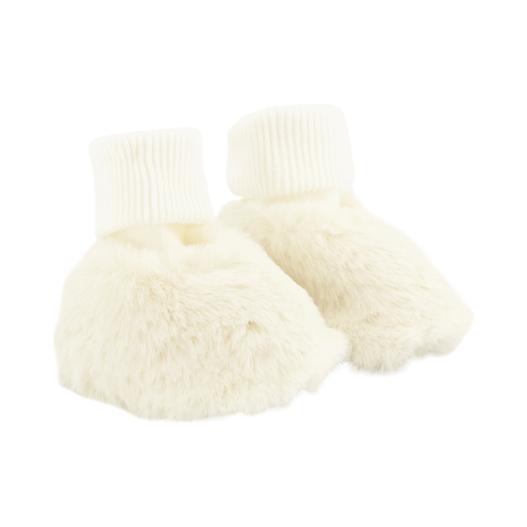 Baby Fur Slippers - Off White