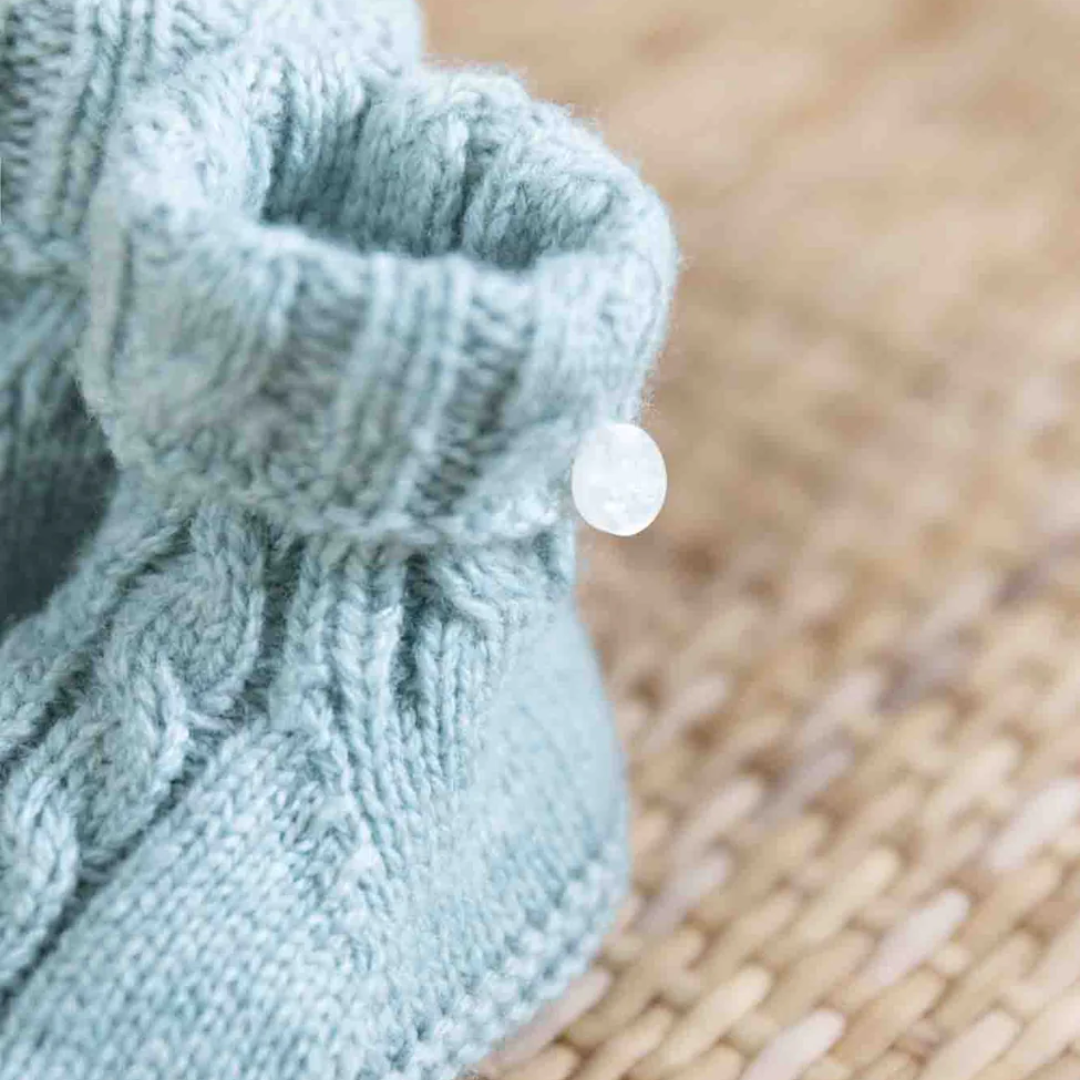 Knit Baby Socks - Jade Green