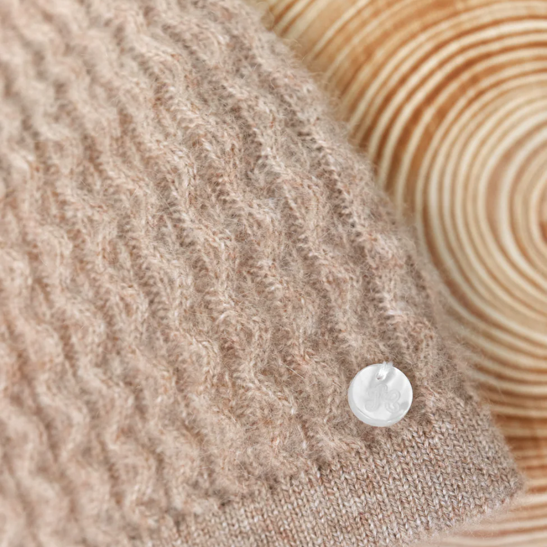 100% Cashmere Beanie - Beige