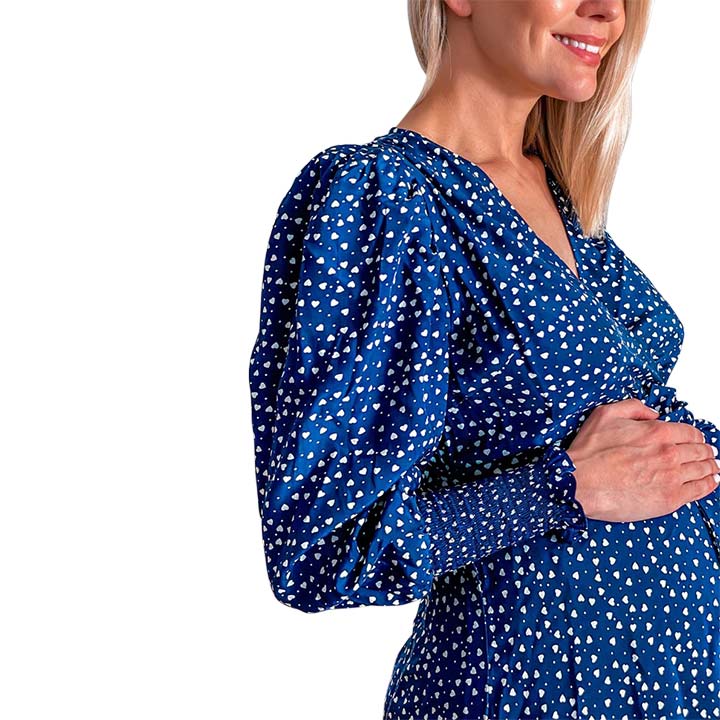 Tia Tiny Hearts Maternity &amp; Nursing Wrap Dress
