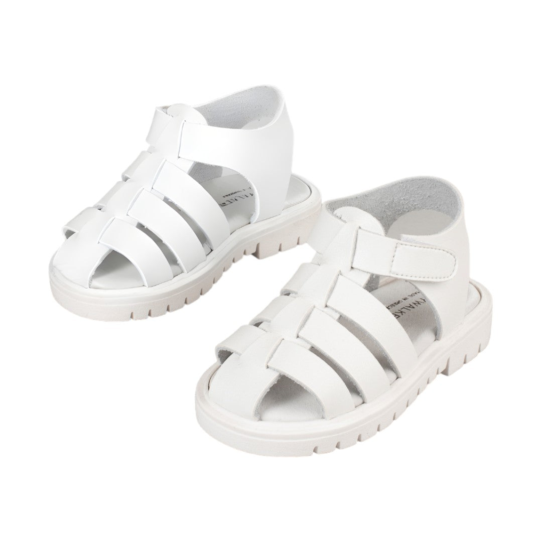 Babywalker White Greek Sandal