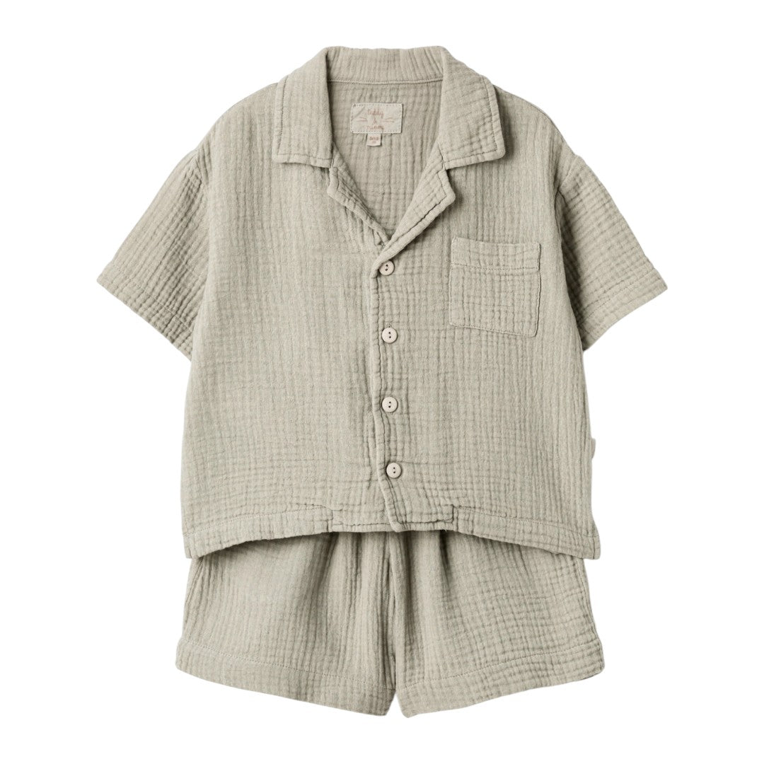 Organic Cotton Two Piece Set - Beige