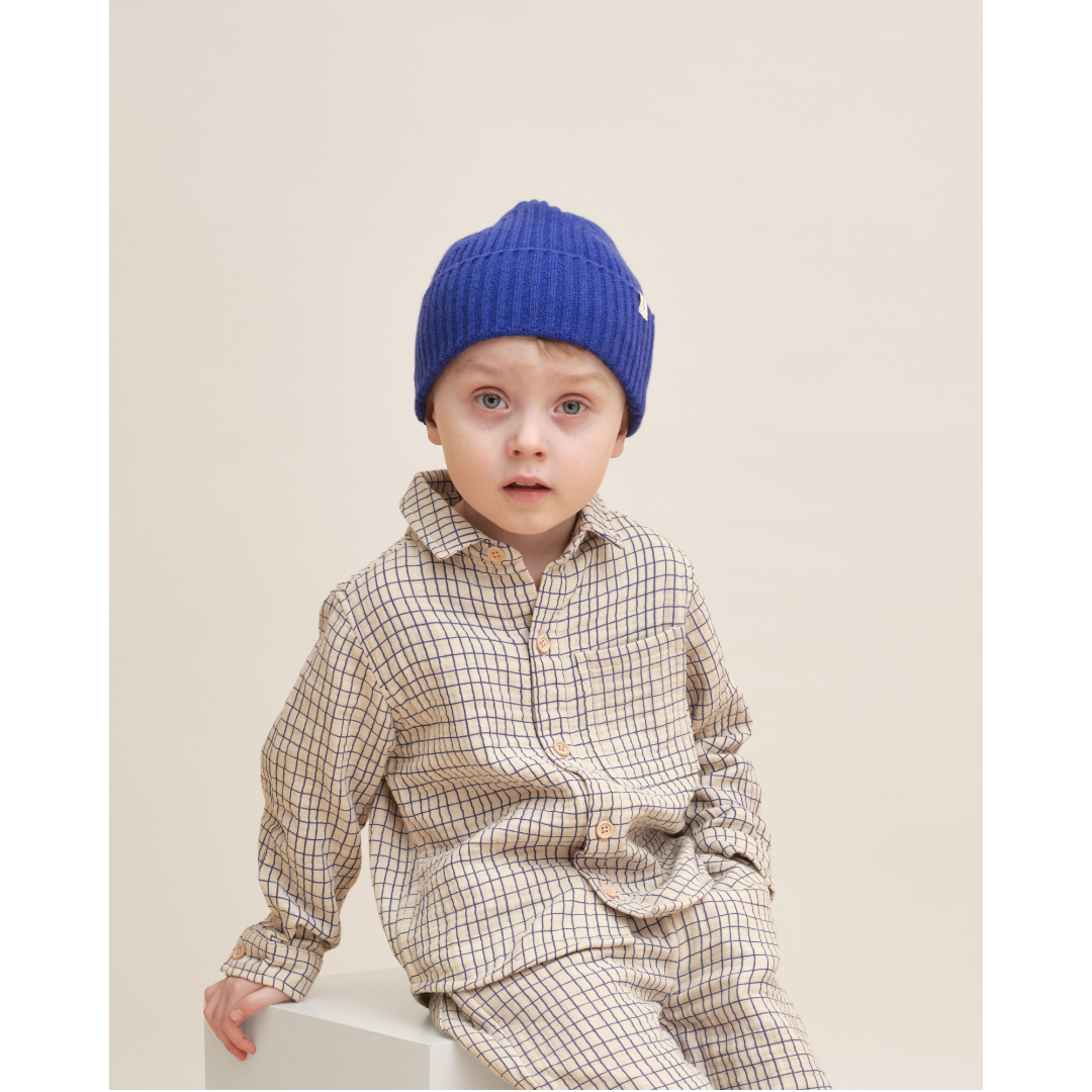 Cobalt Knitted Beanie