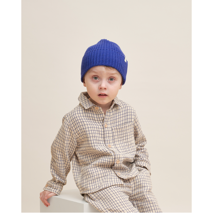 Cobalt Knitted Beanie
