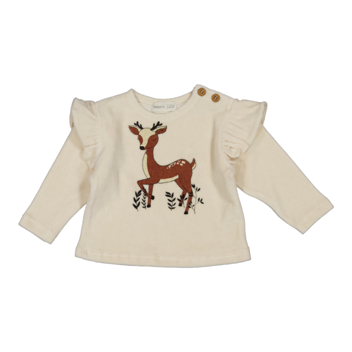 Cotton Velvet Sweatshirt - Deer