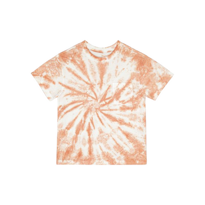 Round Neck Shirt &amp; Short - Orange White