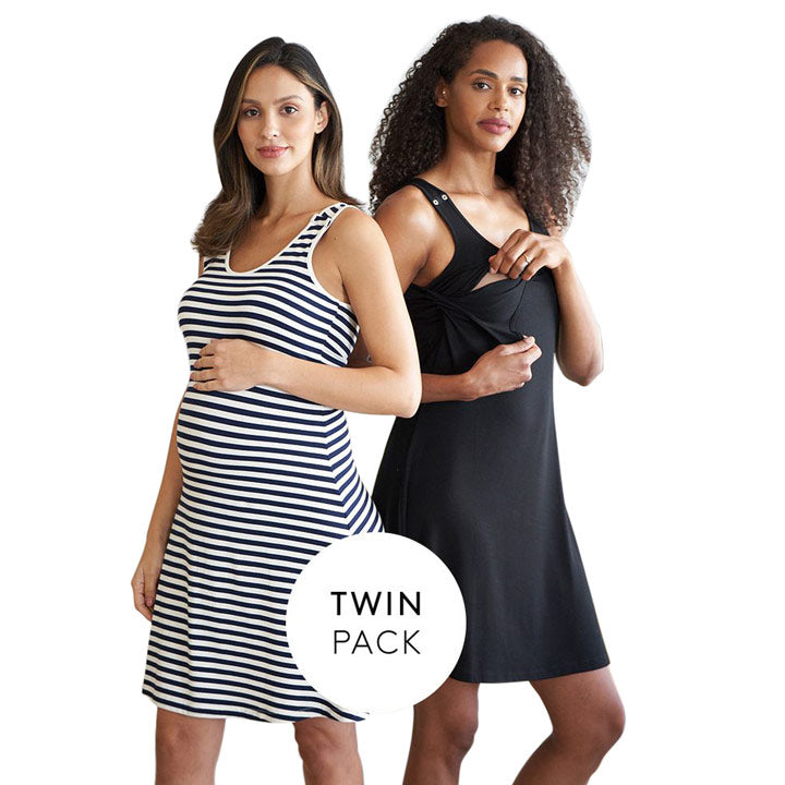 Zelma: 2 Pack Sleeveless Jersey Dress