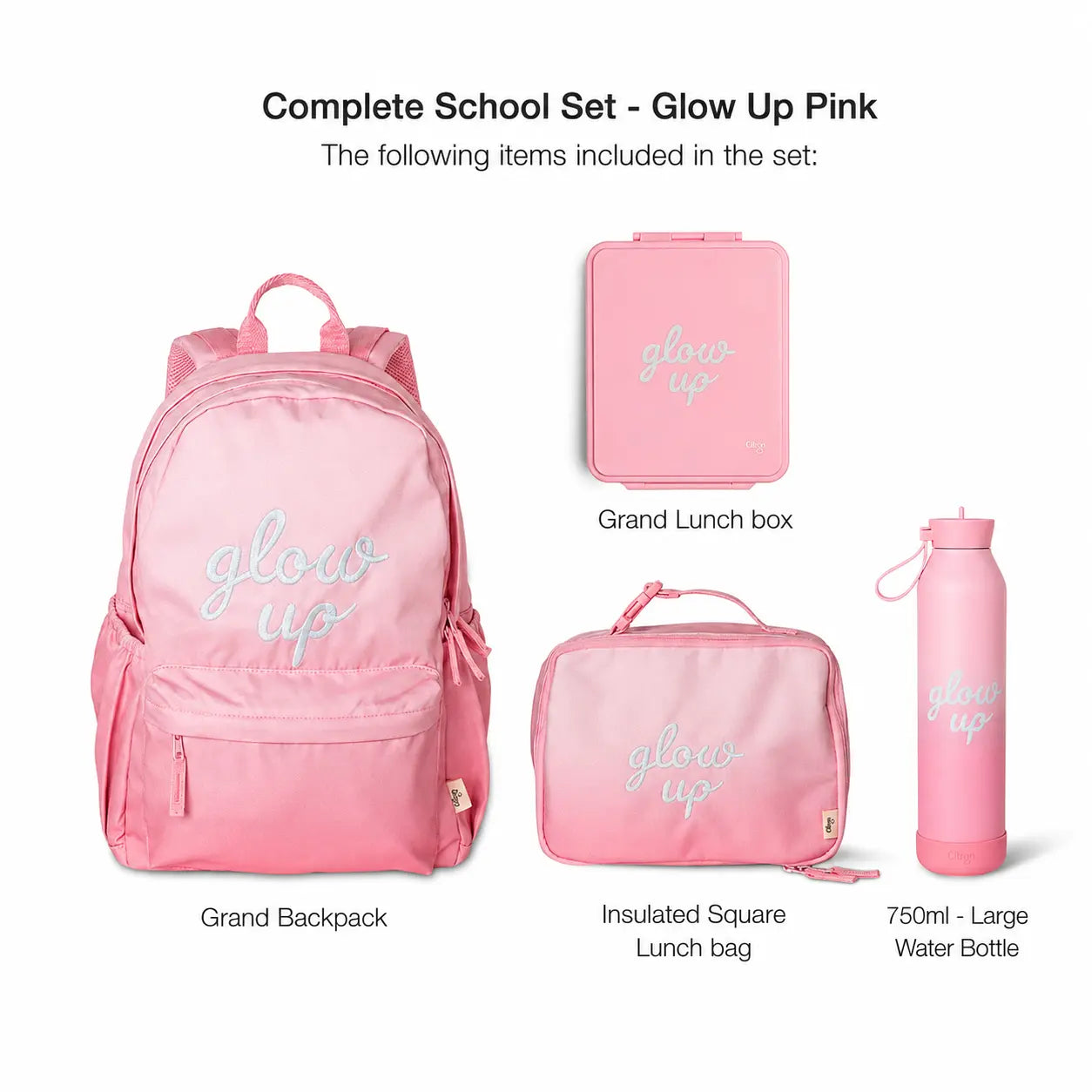 Pink Glow Up Set of 4 CITRON