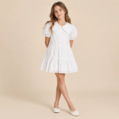 Antonella Dress - 12Y girl lookbook pose 2