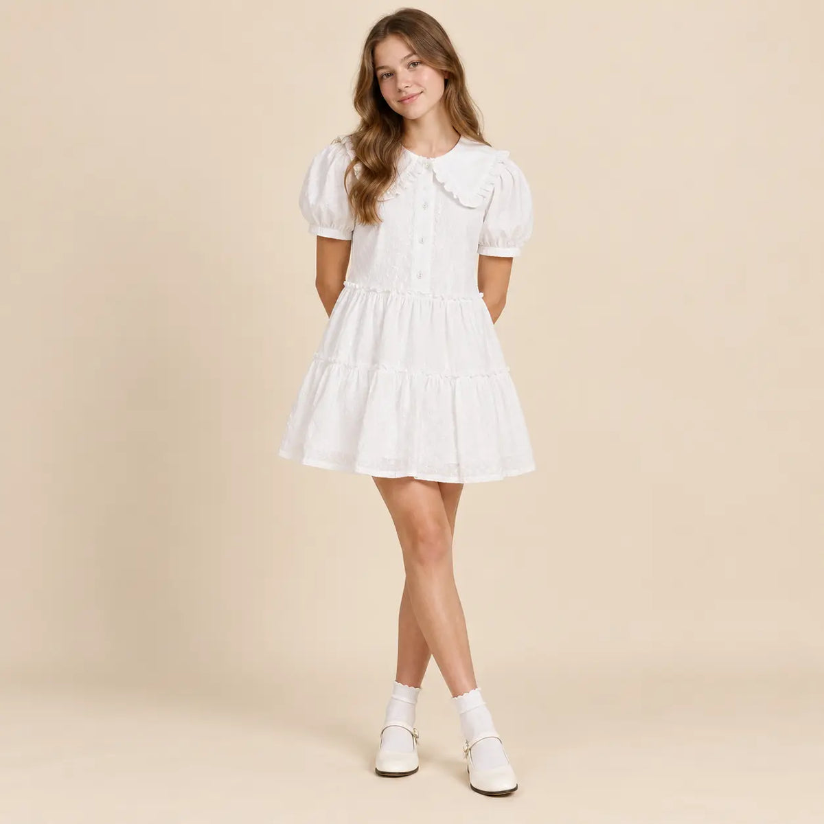 Antonella Dress - 16Y girl lookbook pose 1