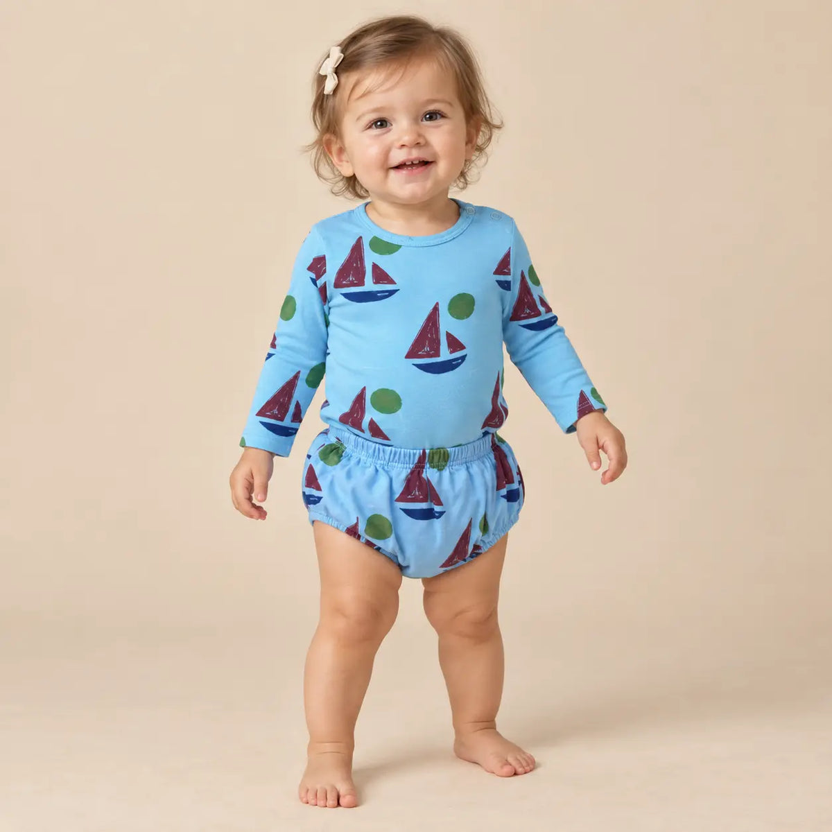 Baby Boat body &amp; Culotte - 12M girl lookbook pose 1
