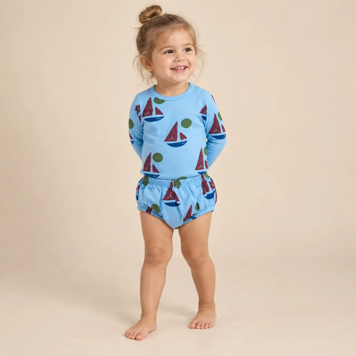 Baby Boat body &amp; Culotte - 24M girl lookbook pose 2