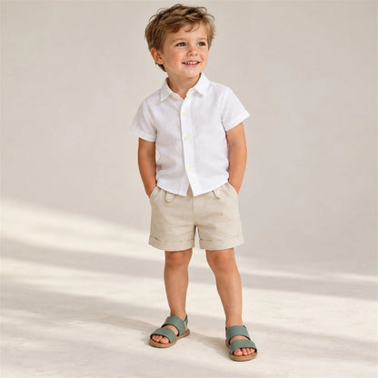 Mint Green Leather Sandal - boy lookbook, shoe size 29