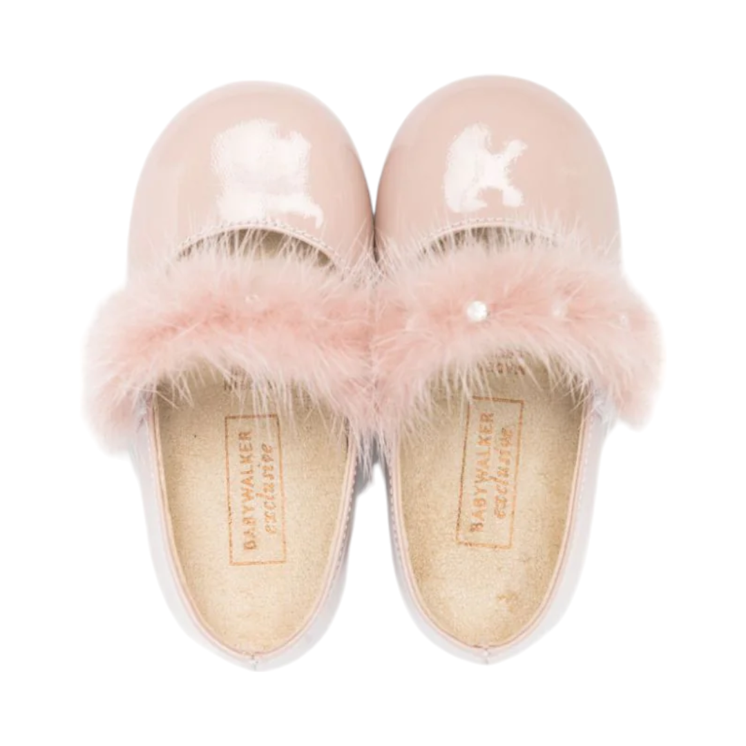 Dusty Pink Fur Ballerina