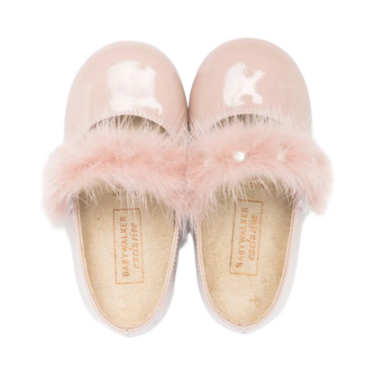 Dusty Pink Fur Ballerina