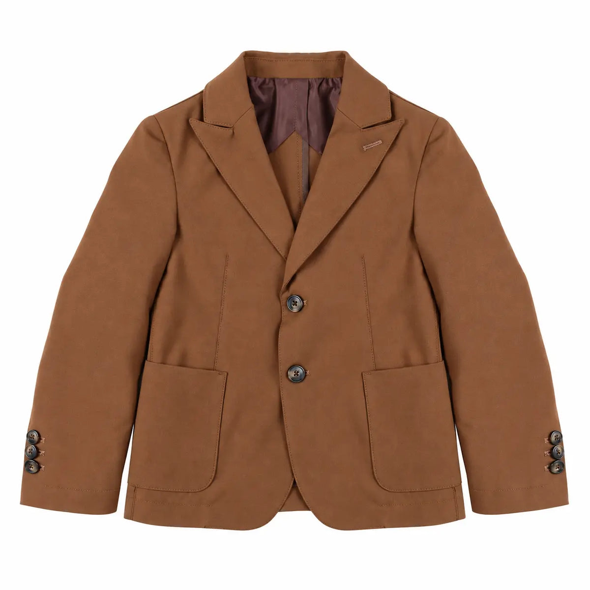 Boy 2 Buttons Jacket Brown product image