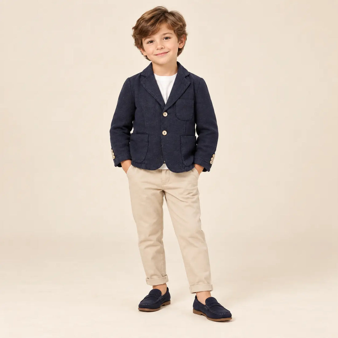 Boy 2 Buttons Jackets Blue lookbook image 1