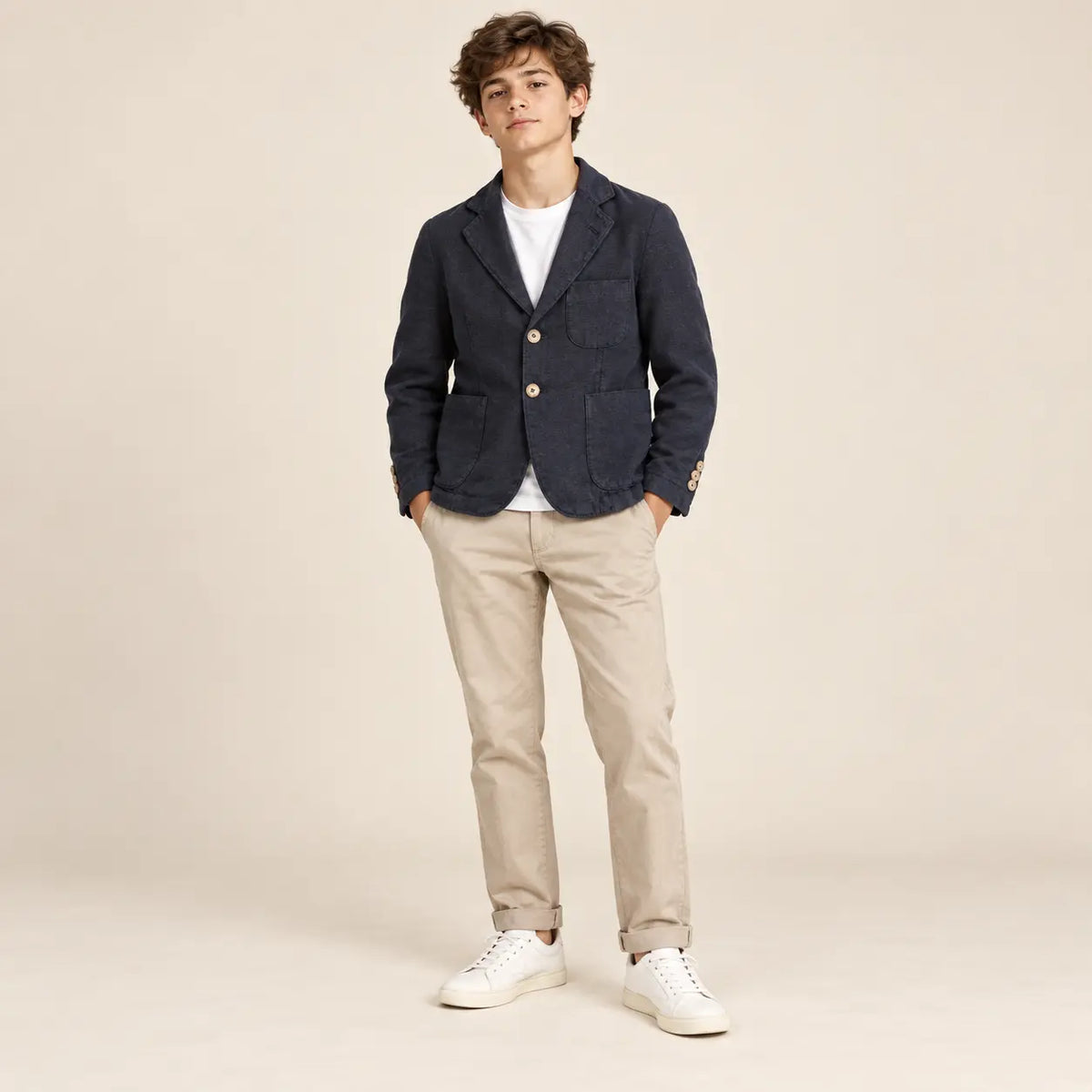 Boy 2 Buttons Jackets Blue lookbook image 4