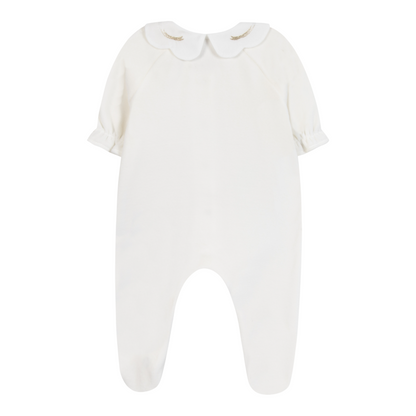 Ivory Gold Detail Romper