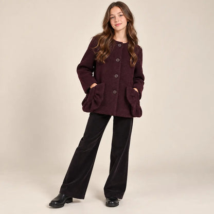 Coat Eunice Burgundy lookbook image 2